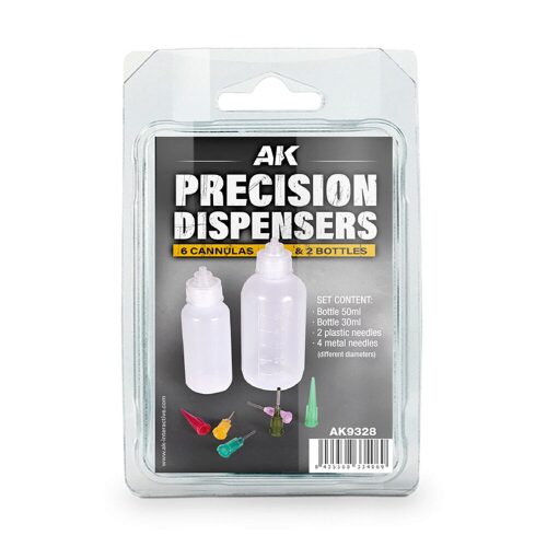 AK Interactive AK9328 PRECISION DISPENSERS (6cannulas & 2 bottles)