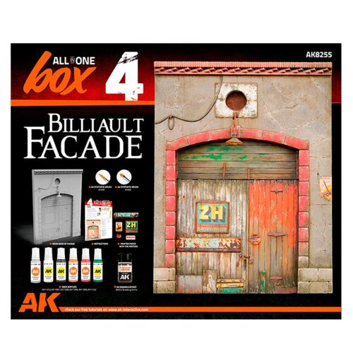 AK Interactive AK8255 ALL IN ONE SET -BOX 4-BILLIAULT FACADE