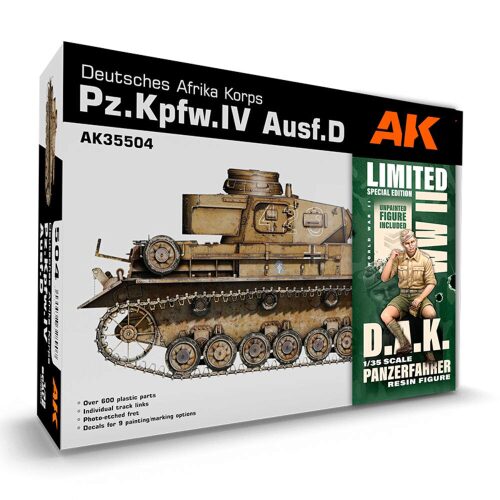 AK Interactive AK35504-A PZ.KPFW.IV AUSF.D AFRIKA KORPS+DAK PANZERFAHRER 1/35