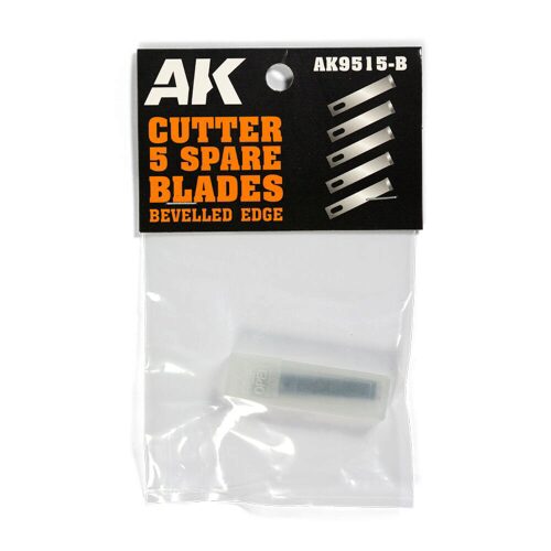 AK Interactive AK9515-B BEVELLED EDGE (5 SPARE BLADES) Replacement