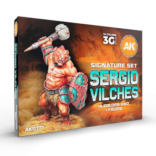 AK Interactive AK11777 SIGNATURE SET SERGIO VILCHES SET (Miniature Shimbarashe- Yedharo Model included)