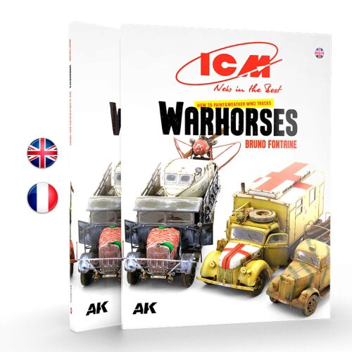 AK Interactive AK130011 ICM - HOW TO PAINT &WEATHER WW2 TRUCKS WARHORSES - ES