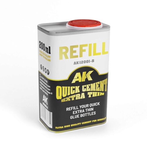 AK Interactive AK12001-B REFILLQUICK CEMENT EXTRA THIN