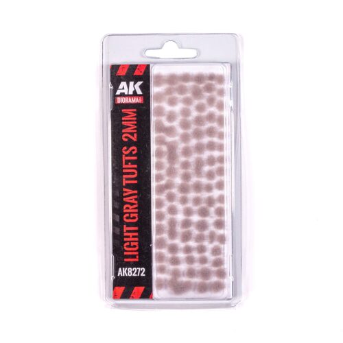 AK Interactive AK8272 LIGHT GRAY - FANTASY TUFTS 2MM