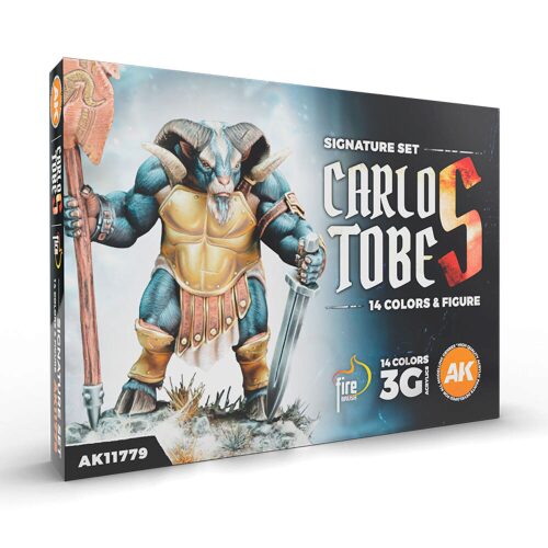 AK Interactive AK11779 SIGNATURE SET. CARLOS TOBES - 14 COLORS + FIGURE