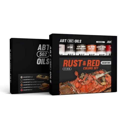 Abteilung 502 AKABT304 RUST & RED COLORS SET - ABT 502 OILS