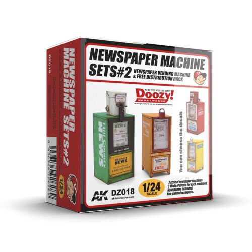 AK Interactive DZ018 NEWSPAPER MACHINE SETS 2