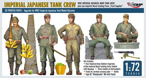 Mirage Hobby 720014 WW2 IMPERIAL JAPANESE TANK CREW + one Imperial Naval Landing Force Food Supplier