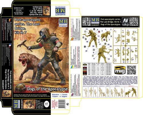 Master Box Ltd. MB24079 Post-apocalyptic series. The Last Bridge. Kit No. 7. Dogs of the Apocalypse