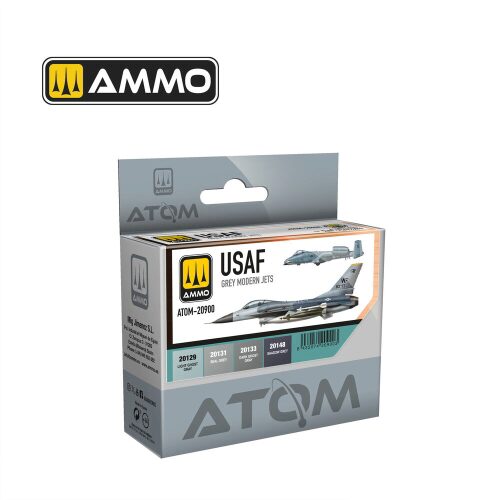 AMMO by MIG Jimenez ATOM-20900 ATOM USAF Colors Grey Modern Jets Set