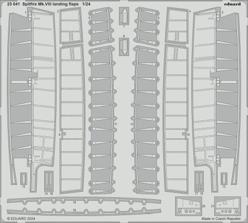 Eduard Accessories 23041 Spitfire Mk.VIII landing flaps  AIRFIX