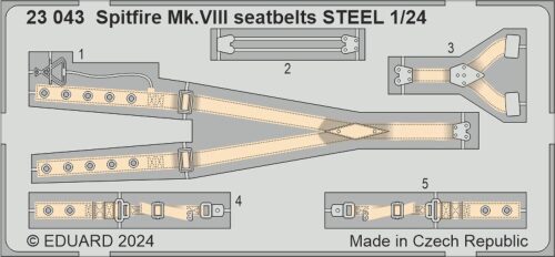 Eduard Accessories 23043 Spitfire Mk.VIII seatbelts STEEL  AIRFIX