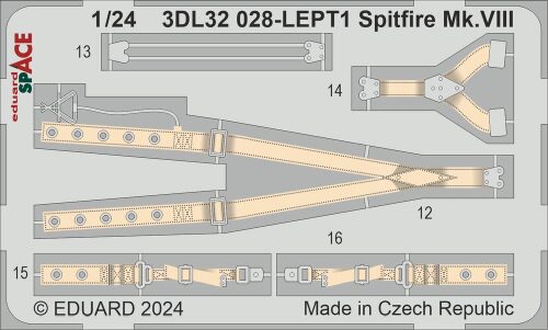 Eduard Accessories 3DL32028 Spitfire Mk.VIII SPACE  AIRFIX