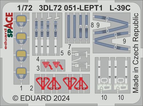 Eduard Accessories 3DL72051 L-39C SPACE  EDUARD