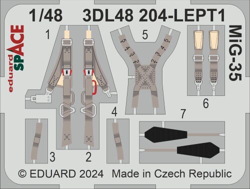 Eduard Accessories 3DL48204 MiG-35 SPACE  HOBBY BOSS