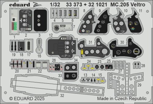 Eduard Accessories 33373 MC.205 Veltro  ITALERI