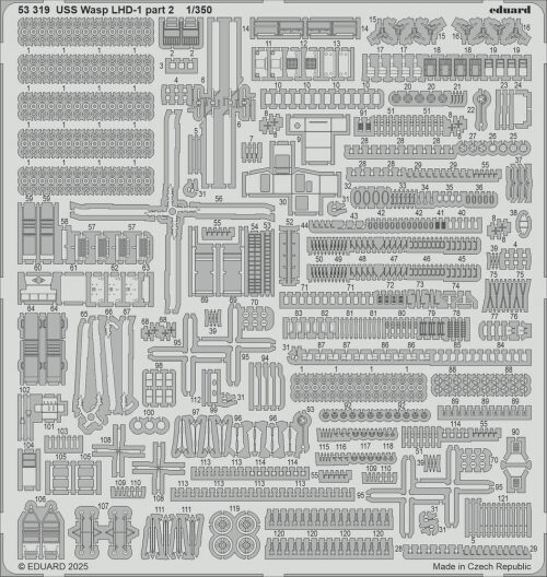 Eduard Accessories 53319 USS Wasp LHD-1 part 2    TRUMPETER