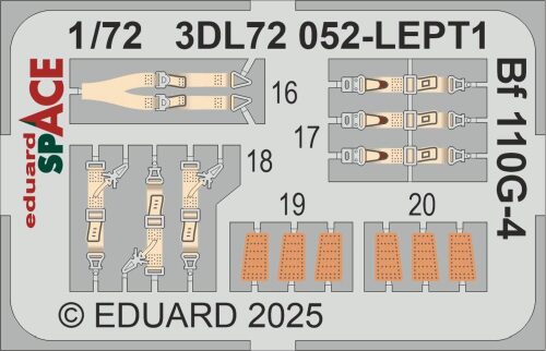 Eduard Accessories 3DL72052 Bf 110G-4 SPACE   EDUARD