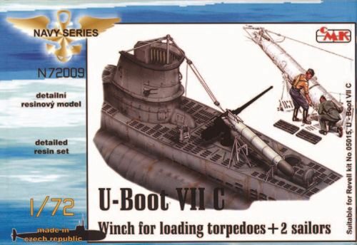 CMK N72009 U-Boot Typ VII C Torpedowinsch für Revell-Bausatz