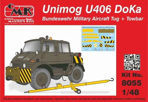 CMK 129-8055 Unimog U406 DoKa Military Airport Tug + Towbar