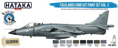 HATAKA HTK-BS28 Blue Line Set (8 pcs) Falklands Conflict paint set vol. 2