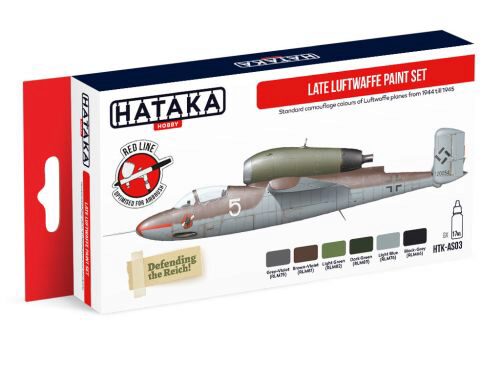 Hataka AS03 Airbrush Farbset (6 pcs) Late Luftwaffe paint set