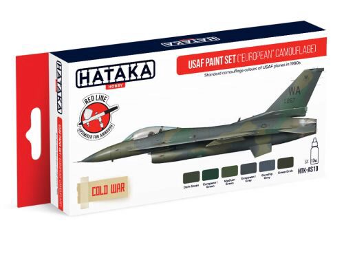 Hataka AS10 Airbrush Farbset (6 pcs) USAF Paint Set (European Camouflage)