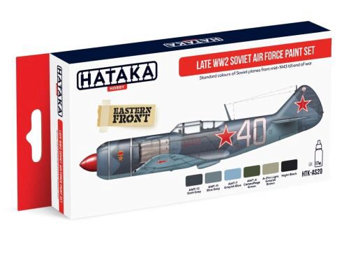 Hataka AS20 Airbrush Farbset (6 pcs) Late WW2 Soviet Air Force paint set