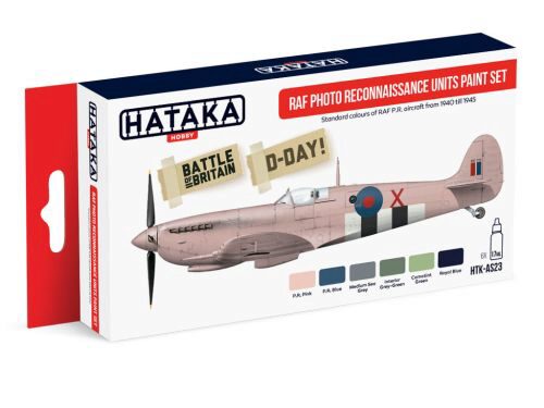 Hataka AS23 Airbrush Farbset (6 pcs) RAF Photo Reconnaissance Units paint set