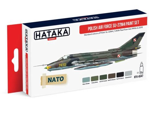Hataka AS47 Airbrush Farbset (6 pcs) Polish Air Force Su-22M4 paint set