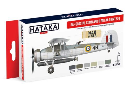 Hataka AS49 Airbrush Farbset (6 pcs) RAF Coastal Command & RN FAA paint set
