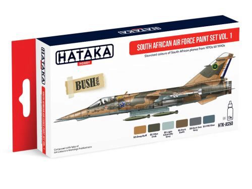 Hataka AS50 Airbrush Farbset (6 pcs) South African Air Force paint set vol. 1