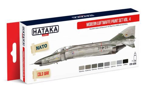 Hataka AS66 Airbrush Farbset (8 pcs) Modern Luftwaffe Paint Set Vol. 4