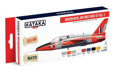 Hataka AS70 Airbrush Farbset (8 pcs) Modern Royal Air Force paint set vol. 3