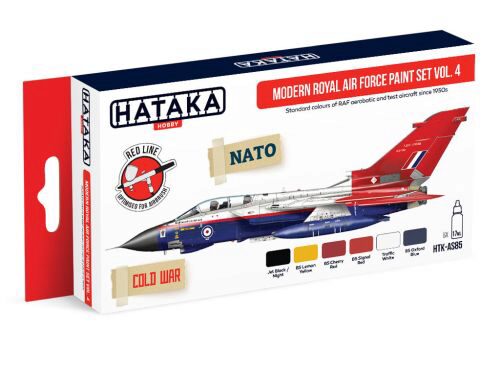 Hataka AS85 Airbrush Farbset (6 pcs) Modern Royal Air Force paint set vol. 4
