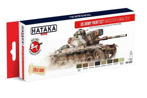 Hataka AS99 Airbrush Farbset (8 pcs) US Army paint set (MASSTER & DUALTEX)