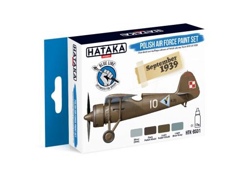 Hataka BS01 Enamel Farbset Set (4 pcs) Polish Air Force paint set