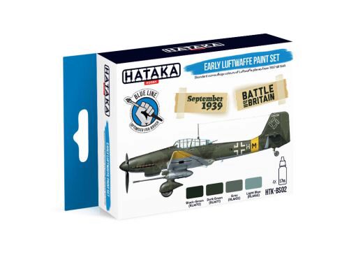 Hataka BS02 Enamel Farbset Set (4 pcs) Early Luftwaffe paint set