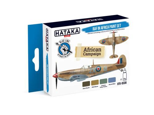 Hataka BS08 Enamel Farbset Set (4 pcs) RAF in Africa paint set