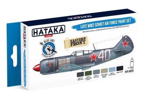 Hataka BS20 Enamel Farbset Set (6 pcs) Late WW2 Soviet Air Force paint set