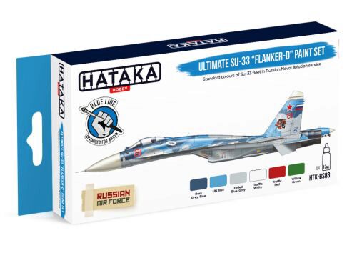 Hataka BS83 Enamel Farbset Set (6 pcs) Ultimate Su-33 Flanker-D paint set