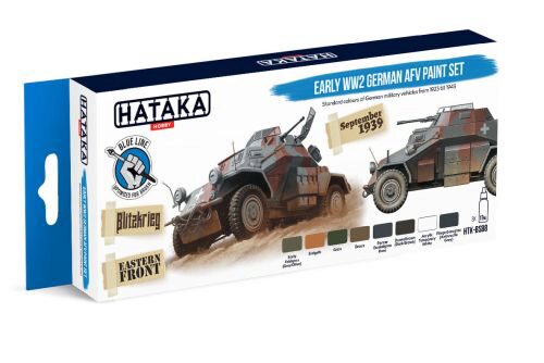 Hataka BS88 Enamel Farbset Set (8 pcs) Early WW2 German AFV paint set