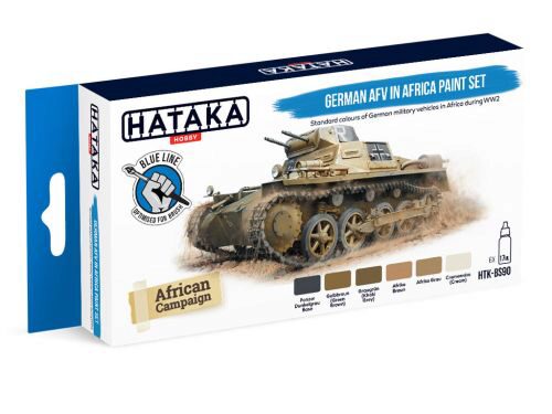 Hataka BS90 Enamel Farbset Set (6 pcs) German AFV in Africa paint set