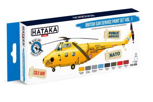 Hataka BS98 Enamel Farbset Set (8 pcs) British SAR Service paint set vol. 1