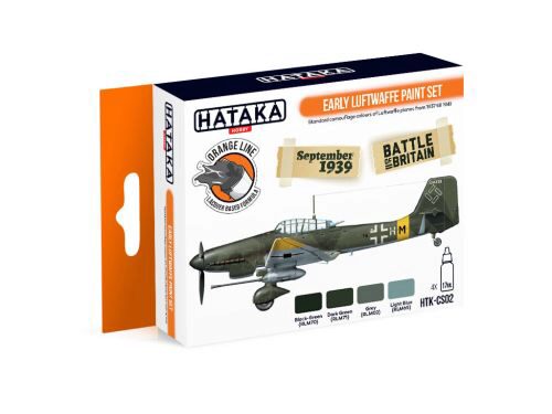 Hataka CS02 Acryl Farbset 4 pcs) Early Luftwaffe paint set
