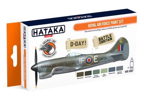 Hataka CS07 Acryl Farbset 6 pcs) Royal Air Force paint set