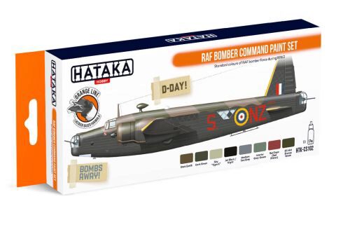 Hataka CS102 Acryl Farbset 8 pcs) RAF Bomber Command paint set