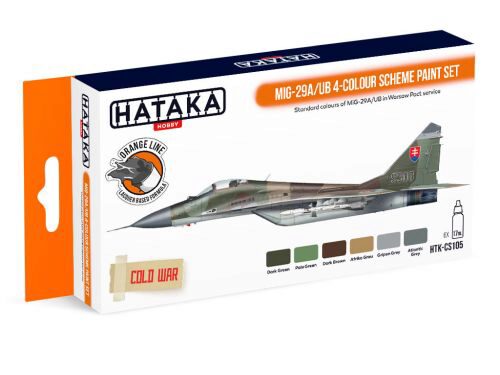 Hataka CS105 Acryl Farbset 6 pcs) MiG-29A/UB 4-colour scheme paint set