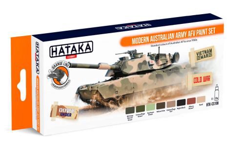 Hataka CS108 Acryl Farbset 8 pcs) Modern Australian Army AFV paint set