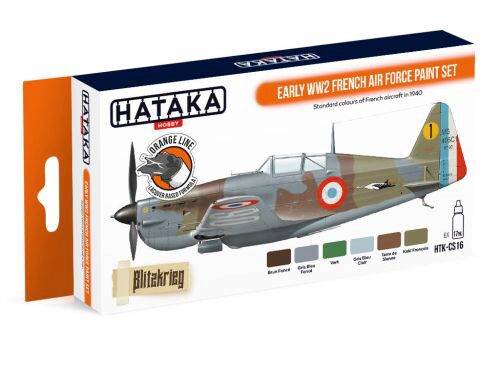 Hataka CS16 Acryl Farbset 6 pcs) Early WW2 French Air Force paint set